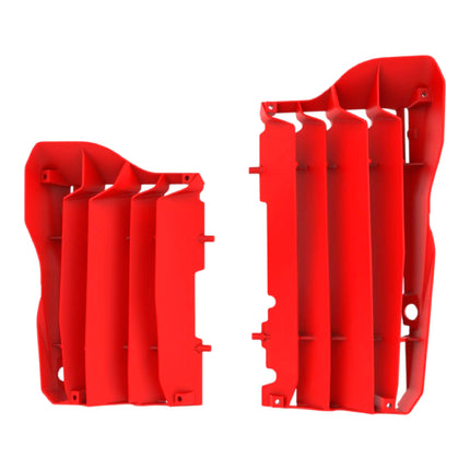 Polisport Radiator Louvers - Red Panels for Honda CRF 450R/CRF 450RX (2017-2020) - OEM Fit, Durable Plastic, Enhanced Airflow, Easy Installation