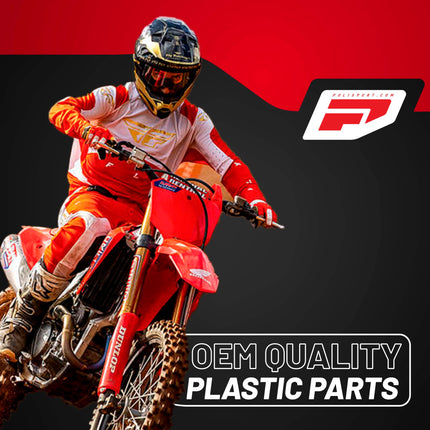 Polisport Radiator Louvers - Red Panels for Honda CRF 450R/CRF 450RX (2017-2020) - OEM Fit, Durable Plastic, Enhanced Airflow, Easy Installation