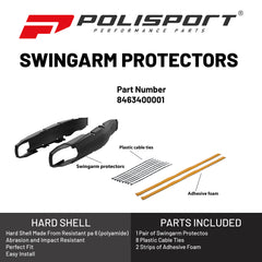 Polisport swingarm protectors Beta RR250/300/350(13->) Xtra300(15->)