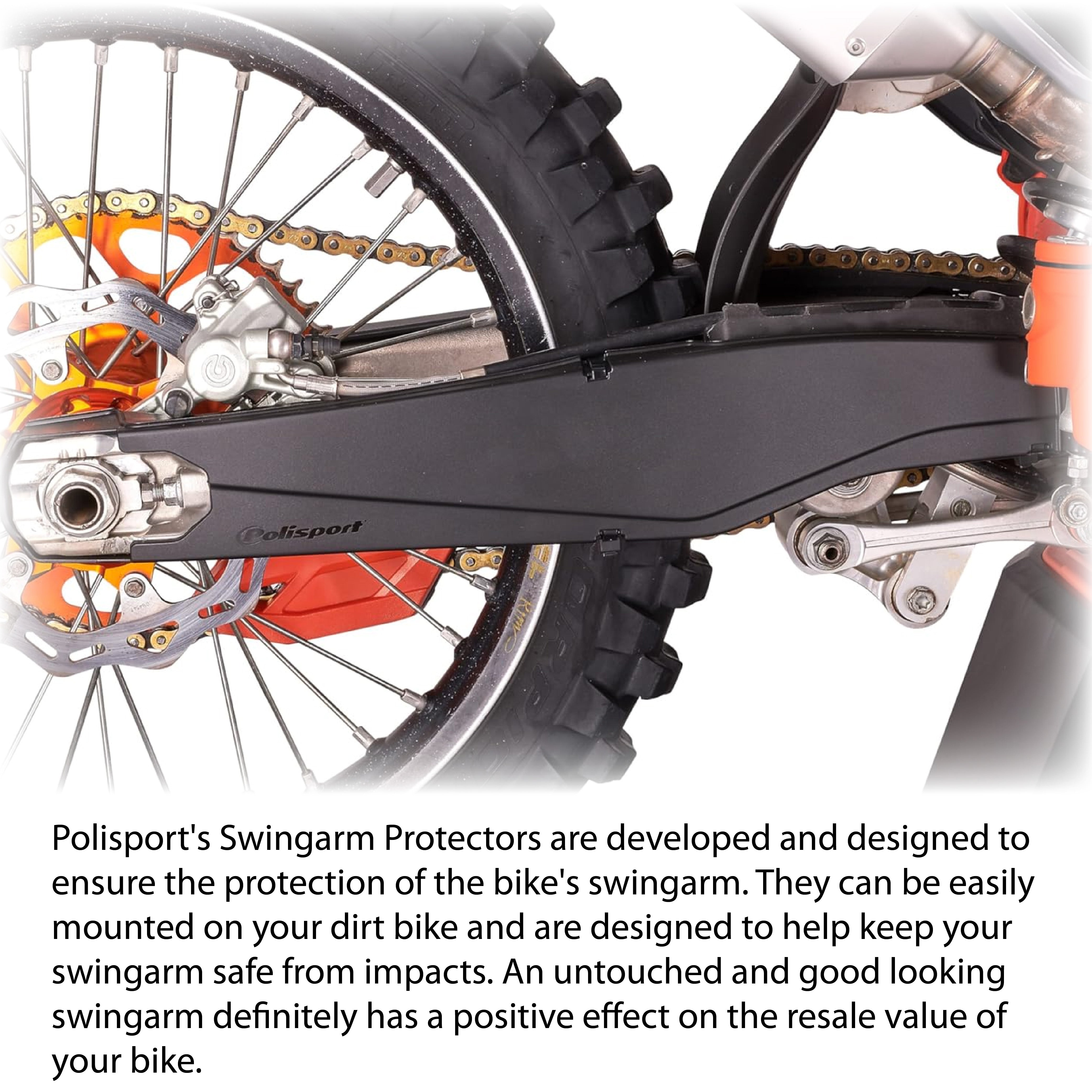 Polisport swingarm protectors Beta RR250/300/350(13->) Xtra300(15->)