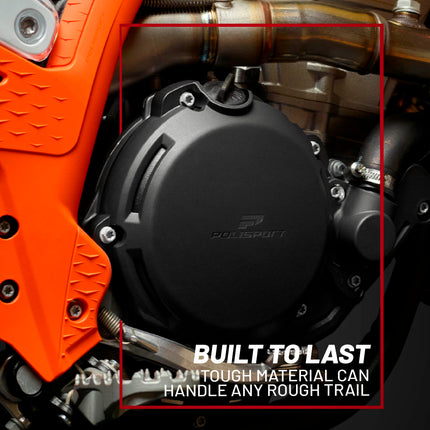 Polisport Clutch Cover Protector Kit (Grey) - Compatible with Sherco SE250/300(2014-2023)