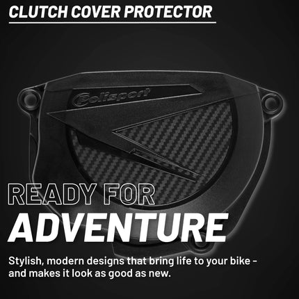 Polisport Clutch Cover Protector Kit (Grey) - Compatible with Sherco SE250/300(2014-2023)