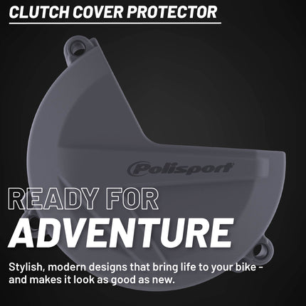 Polisport Clutch Cover Protector Kit (Grey) - Compatible with Sherco SE250/300(2014-2018)