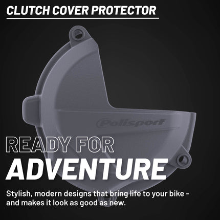 Polisport Clutch Cover Protector Kit (Grey) - Compatible with Beta RR 250/300(2016)