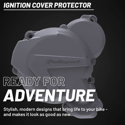 Polisport Motocross Motorcycles (MX) Ignition Covers Protector Kit for Honda CRF250R (2018-24) & CRF250RX (2019-24) Dirt Bikes - Impact-Resistant PA6 Polyamide, Protects Against Rocks and Scratches.