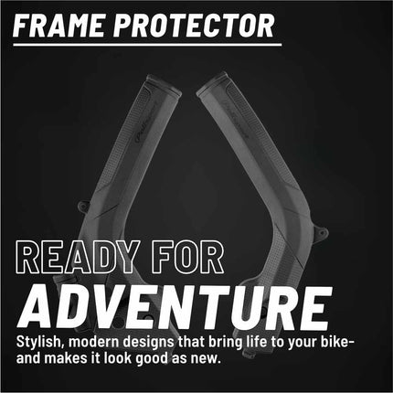 Polisport Motocross (MX) Motorcycle Frame Protector for KTM EXC/XC-W/SX/XC & Husqvarna TE/FE/FC/TC/FX/TX (16-19) Dirt Bikes- OEM Quality for Superior Fit & Durable Protection, Easy Installation - Blk