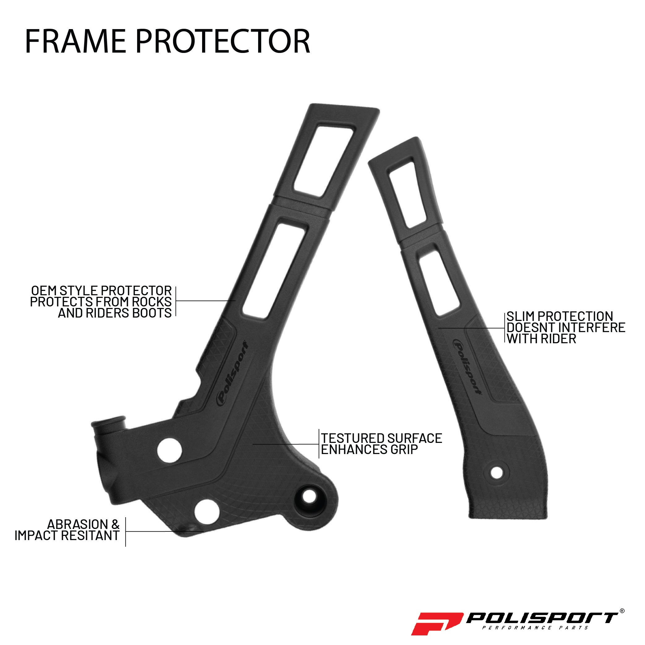 Polisport Frame Protector For Yamaha YZ 125/YZ 250 (2005-24)