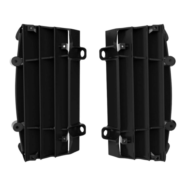 Polisport Radiator Louvers - Black Panels for Husqvarna (2016-2023) KTM (2016-2023) - OEM Fit, Durable Plastic, Enhanced Airflow, Easy Installation