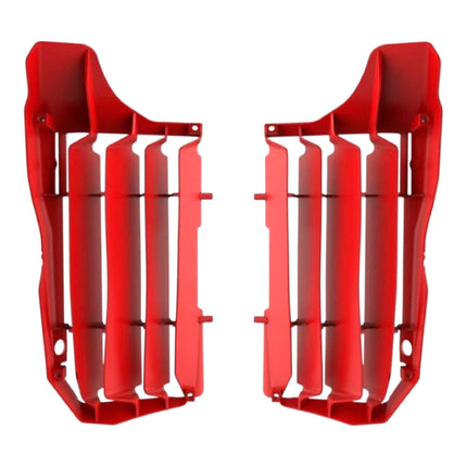 Polisport Radiator Louvers - Red Panels for GasGas MC 250F (2021-2026)  - OEM Fit, Durable Plastic, Enhanced Airflow, Easy Installation
