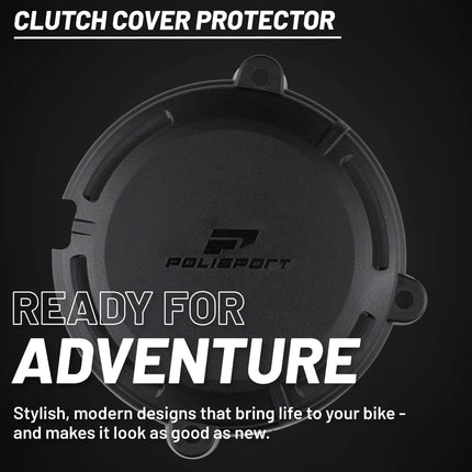 Polisport Clutch Cover Protector Kit (Grey) - Compatible with GASGAS EC/XC 250/300(2017-2020)