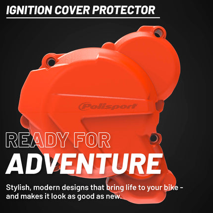 Polisport Motocross Motorcycles (MX) Ignition Covers Protector Kit for KTM EXC 250/300 TPI (2017-2023) Dirt Bikes Impact-Resistant PA6 Polyamide, Protects Against Rocks and Scratches for MX and Enduro