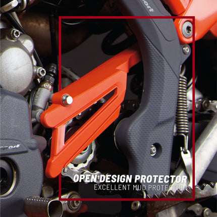 Polisport Front Sprocket Protector Guard Durable Impact Shield for KTM SXF/XCF 250/350 (2016-22) EXC-F 250/350 (2016-23) Husqvarna FC 250/350 (2016-22) FE 250/350 (2017-23) Mud-Resistant (Black)