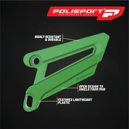 Polisport Front Sprocket Protector Guard Durable Impact Shield for Kawasaki KX125 (2005-08) KX250 (2005-08) KX250F (2017-18) KX450F (2006-18) Mud-Resistant (Green)