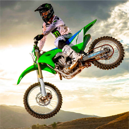 Polisport Front Sprocket Protector Guard Durable Impact Shield for Kawasaki KX125 (2005-08) KX250 (2005-08) KX250F (2017-18) KX450F (2006-18) Mud-Resistant (Green)