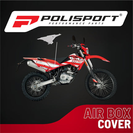 Polisport  Airbox Cover, White - OEM Replica Side Panels in Durable Gloss Polypropylene for Beta RR 2T/4T (2013-2017) - Motocross/Enduro Dirt Bike Parts for Enhanced Protection and Factory Fit