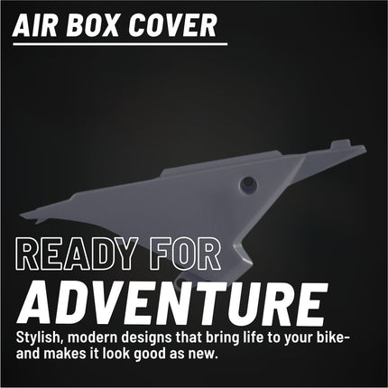 Polisport  Airbox Cover, Nardo Grey - OEM Replica Side Panels in Durable Gloss Polypropylene for Beta RR 2T/4T (2013-2017) - Motocross/Enduro Dirt Bike Parts for Enhanced Protection and Factory Fit