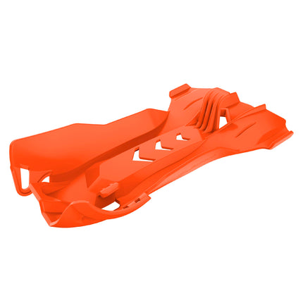 Polisport Motocross Motorcycles (MX) Fortress Skid Plate for KTM 250 SX/250 EXC/300 EXC (2006-16) Dirt Bikes – OEM Quality, Durable, Flexible & Perfect Fit – Orange