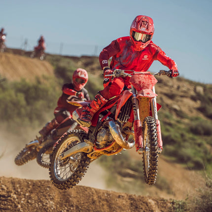 Polisport Motocross Motorcycles (MX) Fortress Skid Plate for GasGas MCF/ECF/EXF(21-23) Dirt Bikes - OEM Quality, Flexible, Durable & Perfect Fit - Red