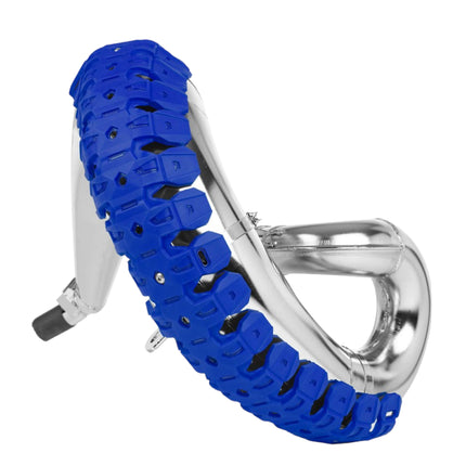Polisport Armadillo Pipe Guard - Blue, Lightweight PA/ABS Construction, Universal Fit for 2-Stroke Exhaust Pipes, Heat-Resistant, Easy Install, Off-Road Protection