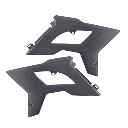 Polisport Radiator Scoops - Nardo Gray Panels for Beta RR 2T/4T 250/300/350/390/430/480 (2020-2024) - OEM Fit, Glossy Finish, Lightweight & Impact-Resistant, Easy Installation