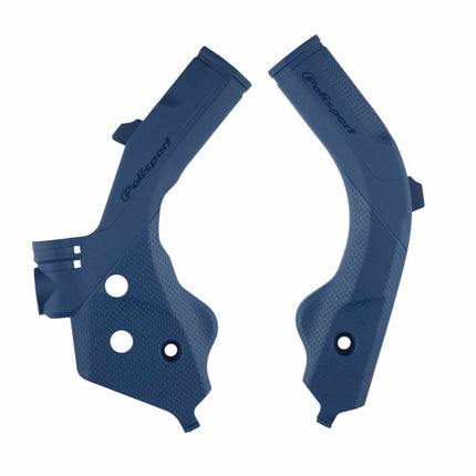 Polisport Motocross (MX) Motorcycle Frame Protector for Husqvarna FE/TE 50/250/300/350/450 (2020-2023) Dirt Bikes- OEM Quality for Superior Fit & Durable Protection, Easy Installation - Blue