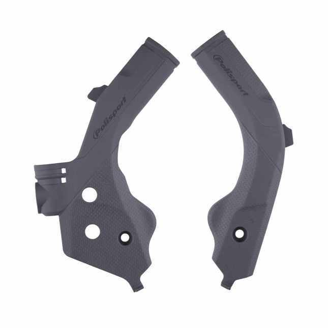 Polisport Motocross (MX) Motorcycle Frame Protector for GasGas EC/EX/MC & Husqvarna TC/TE/TX/FC/FE/FX (19-23) Dirt Bikes- OEM Quality for Superior Fit & Durable Protection, Easy Installation - Gry