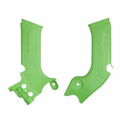 Polisport Motocross (MX) Motorcycle Frame Protector for Kawasaki KX 250F (2021-24) Dirt Bikes- OEM Quality for Superior Fit & Durable Protection, Easy Installation - Green