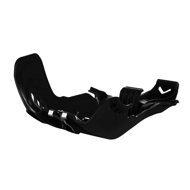 Polisport Motocross Motorcycles (MX) Fortress Skid Plate for KTM SX 250 (2017-2018) & Husqvarna TE/TC 250/300 (2017-2019) Dirt Bikes - OEM Quality, Flexible, Durable & Perfect Fit - Black