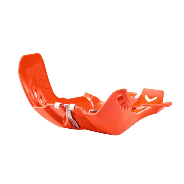 Polisport Motocross Motorcycles (MX) Fortress Skid Plate for KTM SX 250 (2019-2022) & Husqvarna TE/TC 250/300 (2019-2022) Dirt Bikes - OEM Quality, Flexible, Durable & Perfect Fit - Orange