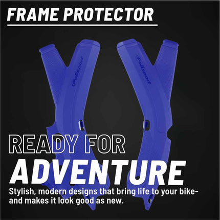 Polisport Motocross (MX) Motorcycle Frame Protector for Sherco SE/SEF (2017-2023) Dirt Bikes- OEM Quality for Superior Fit & Durable Protection, Easy Installation - Blue