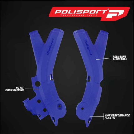 Polisport Motocross (MX) Motorcycle Frame Protector for Sherco SE/SEF (2017-2023) Dirt Bikes- OEM Quality for Superior Fit & Durable Protection, Easy Installation - Blue