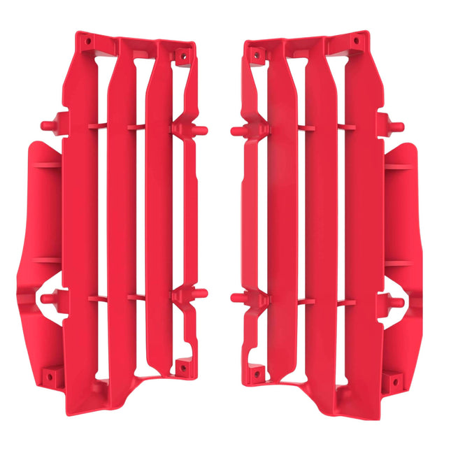 Polisport Radiator Louvers - Red Panels for Beta RR2T 200 (2020-2022)  RR2T 125 (2020-2022) RR4T 480 (2020-2022) RR4T 430 (2020-2022) - OEM Fit, Durable Plastic, Enhanced Airflow, Easy Installation
