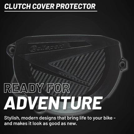 Polisport Clutch Cover Protector Kit (Black) - Compatible with KTM SX/XC 250-350 / EXC/XC-W 250-350 (2008-2012)