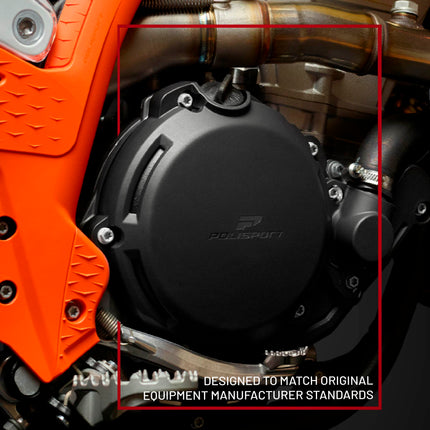 Polisport Clutch Cover Protector Kit (Orange) - Compatible with KTM SX/XC 250-350 / EXC/XC-W 250-350 (2008-2012)