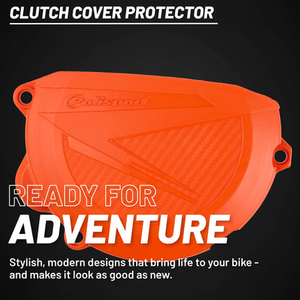 Polisport Clutch Cover Protector Kit (Orange) - Compatible with KTM SX/XC 250-350 / EXC/XC-W 250-350 (2008-2012)