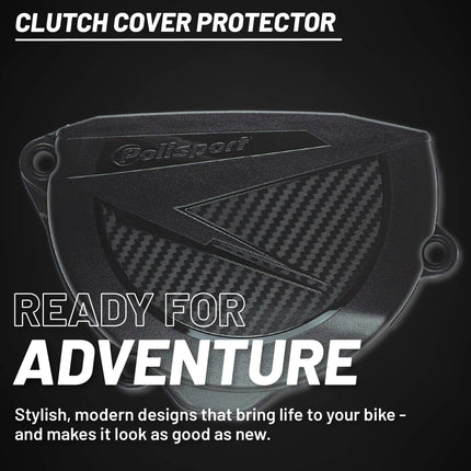 Polisport Clutch Cover Protector Kit (Black) - Compatible with KTM SXF/XCF 250-350 / EXCF/XCFW 250-350 (2009-2012)