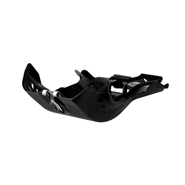 Polisport Motocross Motorcycles (MX) Fortress Skid Plate for Sherco SEF-R/SEF 250/300/350 (2012-2024) Dirt Bikes - OEM Quality, Flexible, Durable & Perfect Fit - Black