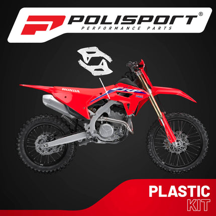 Polisport Radiator Scoops - White Panels for Honda CRF 250RX (2022-2024)  Honda CRF 450RX (2021-2024) - OEM Fit, Glossy Finish, Lightweight & Impact-Resistant, Easy Installation