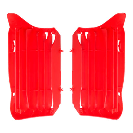 Polisport Radiator Louvers - Red Panels for Honda CRF 250R/250RX (2021-2022) Honda CRF 450R/450RX (2021-2024) - OEM Fit, Durable Plastic, Enhanced Airflow, Easy Installation