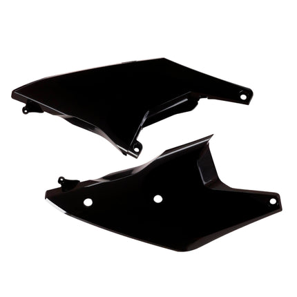 Polisport Motocross (MX) Replica Plastics Side Panels for Husqvarna FC/FE/FX/TC/TE/TX (2023-24) Dirt Bike - OEM Quality, Durable, Flexible & Perfect Fit - Black