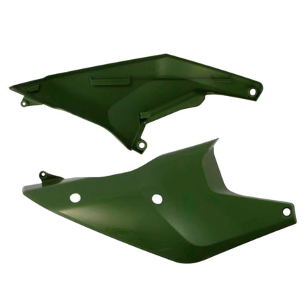 Polisport Motocross (MX) Replica Plastics Side Panels for Husqvarna FC/FE/FX/TC/TE/TX (2023-24) Dirt Bike - OEM Quality, Durable, Flexible & Perfect Fit - Green