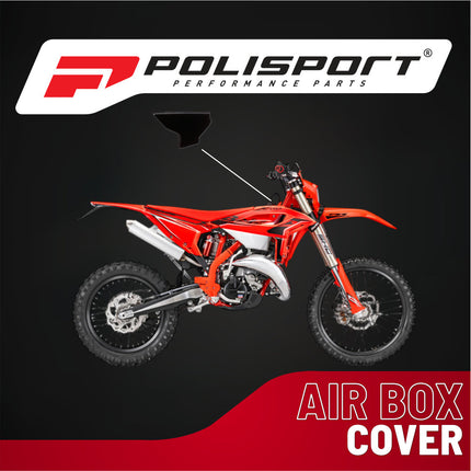 Polisport Airbox Cover Set for Husqvarna TC/FC 2023-2024 Motocross & TE/FE 2024 Enduro Bikes - Durable Glossy OEM Replica Plastics, White