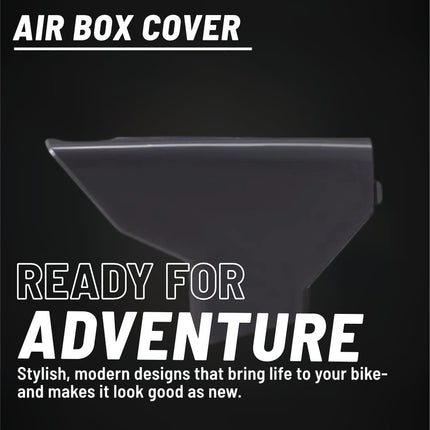Polisport Air Box Cover-Black- for Husqvarna TC/FC (2023-2024), TE/FE (2024) - OEM Fit - Durable Gloss Polypropylene - Injection Molded