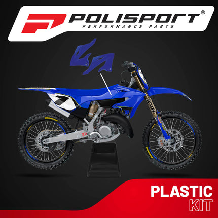 Polisport Radiator Scoops - Blue Panels for Yamaha YZ125X/250X (2024-2026) Yamaha YZ125/250 (2022-2026) - OEM Fit, Glossy Finish, Lightweight & Impact-Resistant, Easy Installation