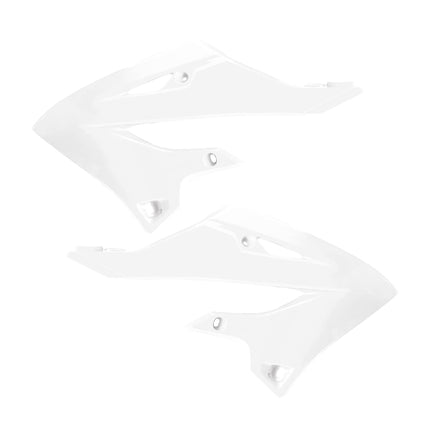Polisport Radiator Scoops - White Panels for Yamaha YZ125X/250X (2022-2026) - OEM Fit, Glossy Finish, Lightweight & Impact-Resistant, Easy Installation