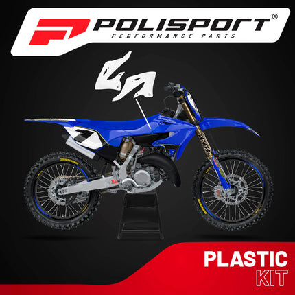 Polisport Radiator Scoops - White Panels for Yamaha YZ125X/250X (2022-2026) - OEM Fit, Glossy Finish, Lightweight & Impact-Resistant, Easy Installation