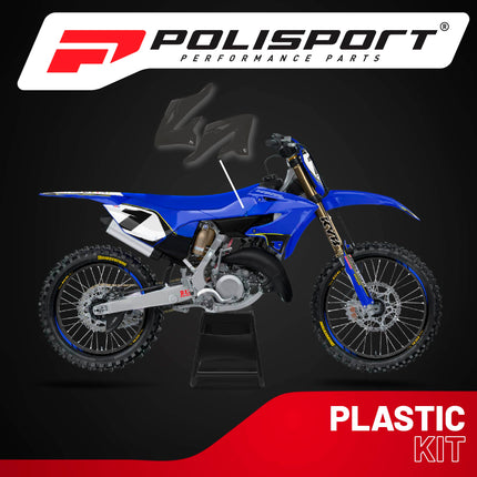 Polisport Radiator Scoops - Black Panels for Yamaha YZ125X/250X (2024-2026) Yamaha YZ125/250 (2022-2026) - OEM Fit, Glossy Finish, Lightweight & Impact-Resistant, Easy Installation