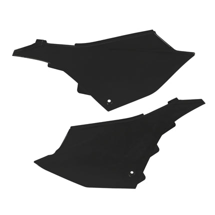 Polisport Motocross (MX) Replica Plastics Side Panels for Yamaha YZ 125/250 (2022-26), 125X/250X (2024-26) Dirt Bike - OEM Quality, Durable, Flexible & Perfect Fit - Black