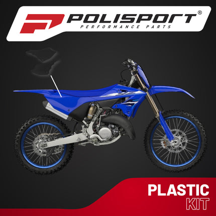 Polisport Motocross (MX) Replica Plastics Side Panels for Yamaha YZ 125/250 (2022-26), 125X/250X (2024-26) Dirt Bike - OEM Quality, Durable, Flexible & Perfect Fit - Black