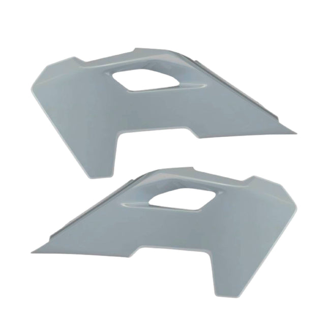 Polisport Radiator Scoops - Nardo Grey Panels for Husqvarna FC,FE,FS,FX,TC,TE,TX (2023-2025) - OEM Fit, Glossy Finish, Lightweight & Impact-Resistant, Easy Installation
